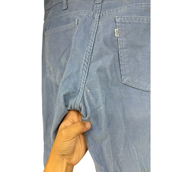 Vintage LEVIS SF 207 Mens SZ 34 X 31 Blue Corduroy Straight Pants - Picture 6 of 10